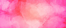 Pink Abstract Watercolor Background Texture And Rich Pink, Grunge Parchment Texture Background With Glowing Center.