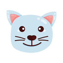 Poster - cat domestic animal head