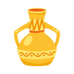 Sticker - golden egyptian jar pot