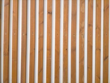 Seamless Texture Of Decorative Wooden Sticks Placed Vertically,with White Background.