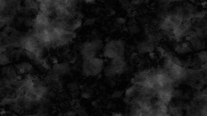 Wall Mural - black wall, stone texture for the background. beautiful grey watercolor grunge. black marble texture background. misty effect for film , text or space. vector illustration