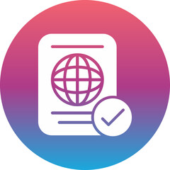 Sticker - Passport Icon