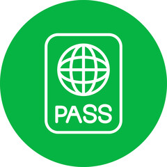 Sticker - Passport Icon