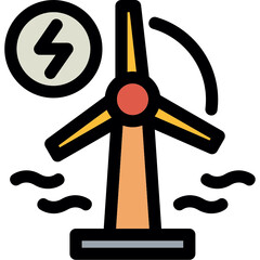 Sticker - Renewable Energy Icon