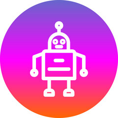 Canvas Print - Robot Icon