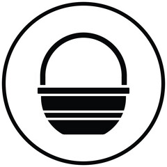 Sticker - Basket Icon Style