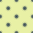 © Oksana - Blue Diamond icon isolated seamless pattern on yellow background. Jewelry symbol. Gem stone. Vector