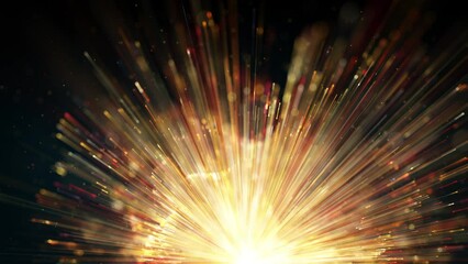 Wall Mural - shockwave star explosion background fx loop/ 4k animation of an abstract shockwave explosion backgro