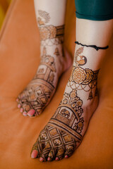 Wall Mural - henna tattoo on hands