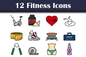 Sticker - Fitness Icon Set