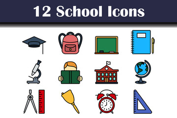 Poster - School Icon Set