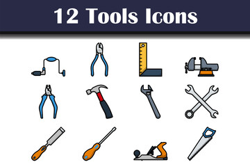 Wall Mural - Tools Icon Set