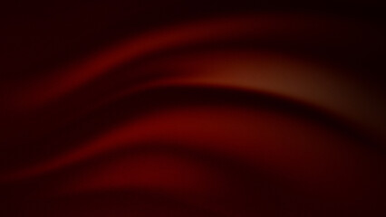 red background abstract cloth or liquid waves illustration of wavy folds of silk texture satin or velvet material or red luxurious background or wallpaper design of elegant curves red material