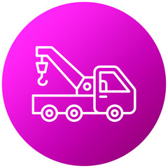 Sticker - Tow Truck Icon Style