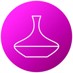 Poster - Decanter Icon Style