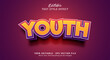 Youth Text Style Effect, Editable Text Effect