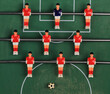 table football and figurines of football players