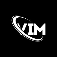 VIM Logo. VIM Letter. VIM Letter Logo Design. Initials VIM Logo Linked With Circle And Uppercase Monogram Logo. VIM Typography For Technology, Business And Real Estate Brand.