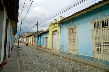 Wall Mural - colorful houses in the streets of trinidad