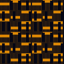 Geometric Seamless Pattern. Bauhaus Background. Modern Barcode Print. Broken Asymmetric Hatched Stripe, Line Ornament