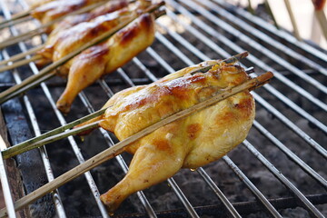 Poster - Grilled chicken on a golden casserole