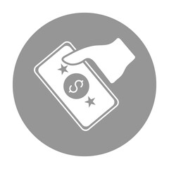 Sticker - Donation, give, money icon