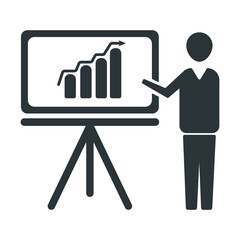 Wall Mural - Business, graph, report icon