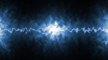 Wall Mural - abstract magic flickering glowing flying lines motion and illuminated blue ditital electric futurist