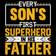 © Md - Happy fathers day fathers day positive motivational quotes lettering designFather's day quotes design lettering vector