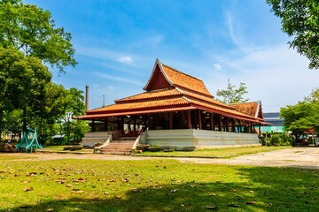 Thai temple, Wat Sing, Sam Khok District, Pathum Thani Province, Thailand