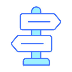 guidepost Finance Related Vector Line Icon. Editable Stroke Pixel Perfect.