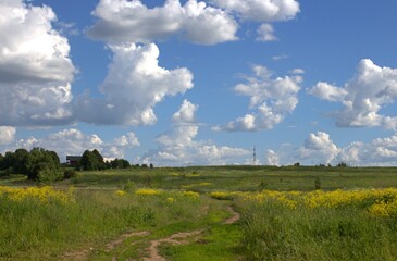 landscape with clouds