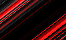 Absract Red Black Lines Speed Dynamic Geometric Pattern Design Modern Futuristic Technology Background Vector