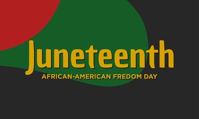Wall Mural - Juneteenth Freedom Day Background Design.
