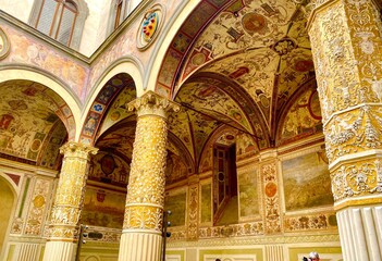 Wall Mural - interior of the Palazzo Vecchio in Florence