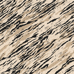 Wall Mural - tiger zebra skin camouflage wallpaper abstract vector seamless pattern