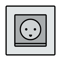 Canvas Print - Austria Electrical Socket Icon