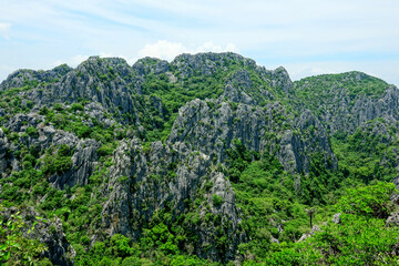 Wall Mural - Sam Roi Yot view point of Khao Daeng 