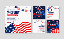 4th of july independence day social media post template