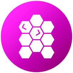 Wall Mural - Honeycomb Icon Style