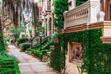 Fototapeta Kawa jest smaczna - Savannah, Georgia, USA Historic Sidewalks