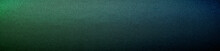 Green Blue Abstract Background. Gradient. Dark Colorful Background For Design. Web Banner. Wide. Panoramic. Website Header. Toned Shiny Fabric Surface.