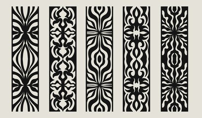 Set of Vintage Seamless pattern with Baroque ornament. Luxury Vector background design for paper, cover, fabric, interior decor