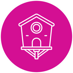 Poster - Bird House Icon Style