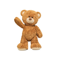 Wall Mural - cute teddy cute teddy bear isolated on white background.