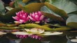 canvas print picture Water Lilies 