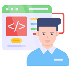 trendy vector design of web programming