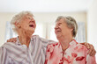 © Camerene Pendl/peopleimages.com - One of lifes greatest pleasures, a good old friend. Shot of two happy elderly women embracing each other at home.