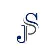logo design icon letter s j