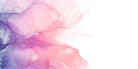 Wall Mural - Abstract art pink purple blue pastel gradient paint background with liquid fluid grunge texture.